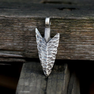 Vintage Hammered Arrow Stainless Steel Pendant Men's Jewelry