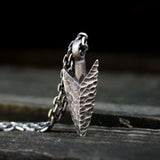 Vintage Hammered Arrow Stainless Steel Pendant Men's Jewelry