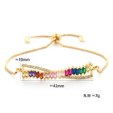 Bohemia Bracelet Colorful Cubic Zirconia Wheat Ear Bangle