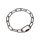 Hiphop Cuban Chain Bracelet Splice Cable Carabiner Bangle