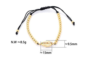 Rainbow Pull-out Bangle with CZ Box Chain Bracelet