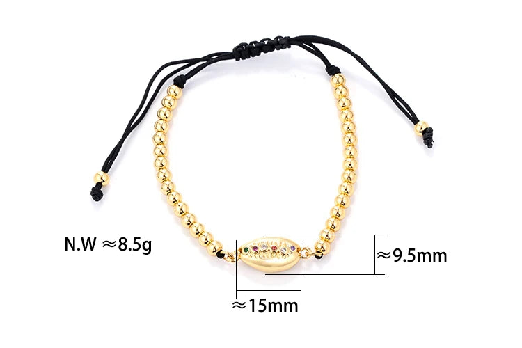 Rainbow Pull-out Bangle with CZ Box Chain Bracelet