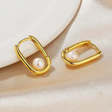 ZFSILVER S925 Silver Pearl Earrings for Women