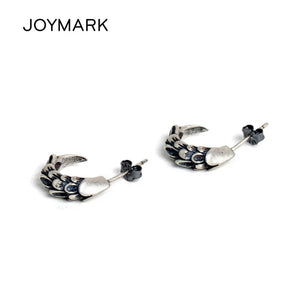 Eagle Claw 925 Silver Earrings Gothic Punk Stud Men Women Jewellery