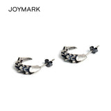 Eagle Claw 925 Silver Earrings Gothic Punk Stud Men Women Jewellery
