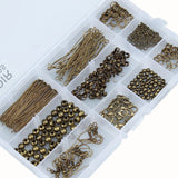 Earring Making Kit Hooks Caps Jump Rings Pins Wires Clasps DIY Jewelry Findings