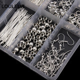 Earring Making Kit Hooks Caps Jump Rings Pins Wires Clasps DIY Jewelry Findings