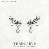 Sterling Silver Ear Climber Stars Earrings