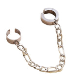 Punk Silver Non-Piercing Ear Clip Earrings