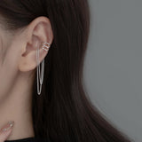 S925 Sterling Silver Ear Clip High-end Women's Earrings