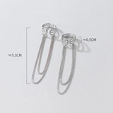 S925 Sterling Silver Ear Clip High-end Women's Earrings