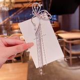 Butterfly Shape Ear Clips Long Fringed Exaggeration Jewelry