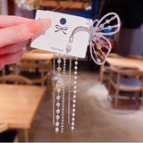 Butterfly Shape Ear Clips Long Fringed Exaggeration Jewelry