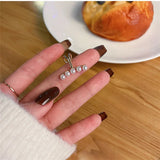 Pearl Round Single Row Ear Clips for Women - Fine Jewelry