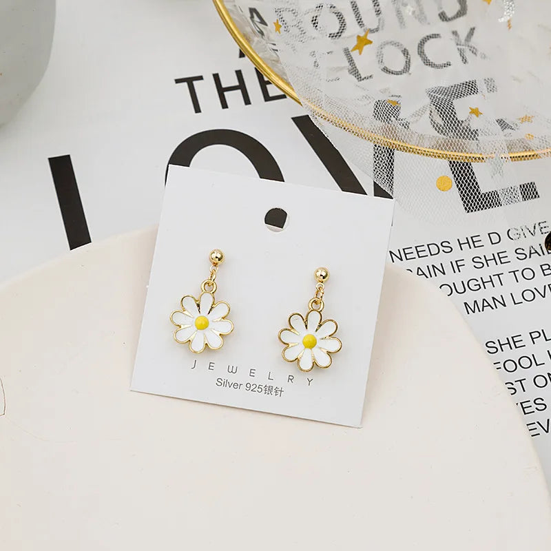 Flower Ear Clips - Non-Pierced Earrings for Women