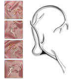 Elf Ear Cuff Branch Earrings Copper Silver Elven Fairy