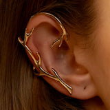 Elf Ear Cuff Branch Earrings Copper Silver Elven Fairy
