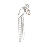Long Autumn Winter Fairy Ear Clip Butterfly Earrings