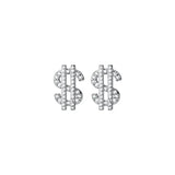 Dollar Sign Earrings Money Stud Cartilage Nose Ring Jewelry Women