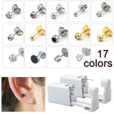 Disposable Ear Piercing Gun Kit Safety Earring Piercer Studs Nose Ring Machine