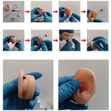 Stainless Steel Ear Piercing Gun Set with Disposable Eyebrow Nail Lip Piercing