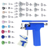 Stainless Steel Ear Piercing Gun with Crystal Stud Earring Set