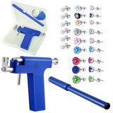 Stainless Steel Ear Piercing Gun with Crystal Stud Earring Set