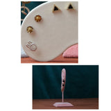 Flannel Ear Shaped Earrings Holder Stand Jewelry Rack