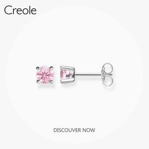Colorful Stone Small Ear Stud Earrings 925 Sterling Silver Filigree Gift