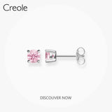Colorful Stone Small Ear Stud Earrings 925 Sterling Silver Filigree Gift