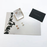 Heart Hollow Sterling Silver Ear Studs