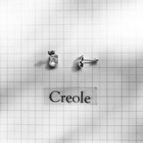 Kettlebell Ear Studs 925 Sterling Silver Sport Gift