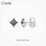 Ear Stud Earrings Marcasite Star 925 Sterling Silver Bohemia Boutique Queen Gift
