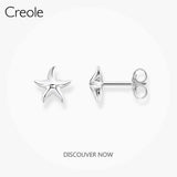 Starfish Ear Stud Earrings 925 Sterling Silver Ocean Gift