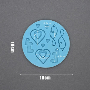 Maple Heart Earring Resin Molds DIY Jewelry Making