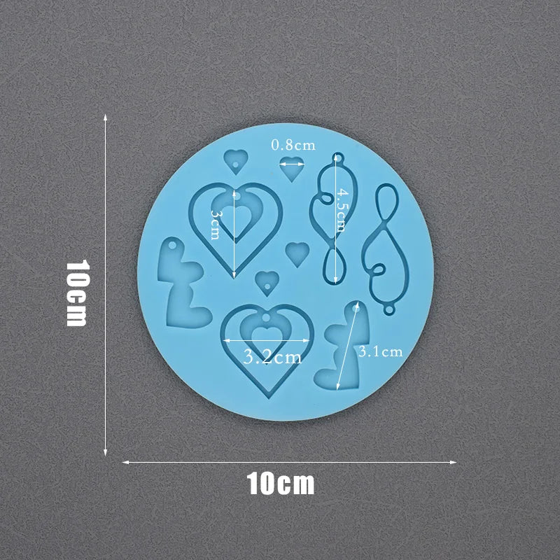 Maple Heart Earring Resin Molds DIY Jewelry Making