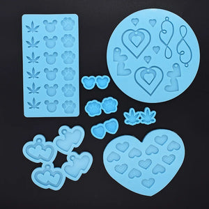 Maple Heart Earring Resin Molds DIY Jewelry Making