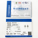 Sword Ear Studs 925 Silver Zirconia Vintage Gift
