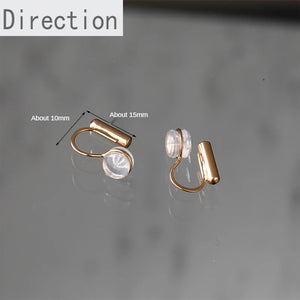 Silicone Ear Clip Converter for Pierced-Look Earrings