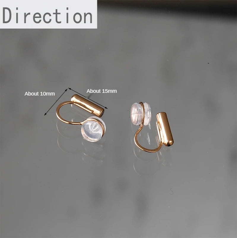 Silicone Ear Clip Converter for Pierced-Look Earrings