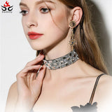 2PCS Stainless Steel Moon Star Feather Ear Hangers
