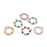 Eardrop Loop Circle Plated Pendant Necklace Earring Accessories Charms Jewelry F