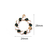 Eardrop Loop Circle Plated Pendant Necklace Earring Accessories Charms Jewelry F