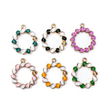 Eardrop Loop Circle Plated Pendant Necklace Earring Accessories Charms Jewelry F