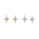CZ Bar Stud Earrings 925 Silver Sparkling Bling Girls Jewelry