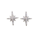 CZ Bar Stud Earrings 925 Silver Sparkling Bling Girls Jewelry