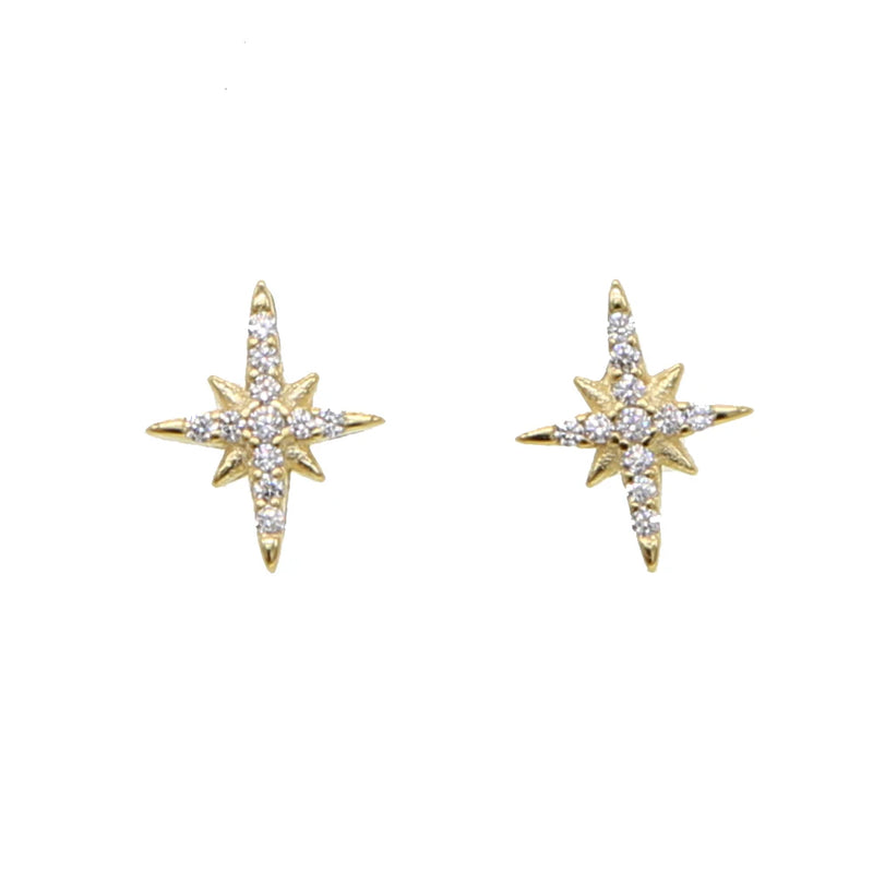 CZ Bar Stud Earrings 925 Silver Sparkling Bling Girls Jewelry