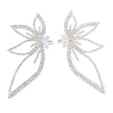 Zircon Wing Earrings Light Geometry Diamond Banquet Wedding Earrings