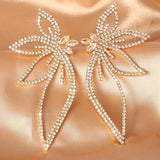 Zircon Wing Earrings Light Geometry Diamond Banquet Wedding Earrings