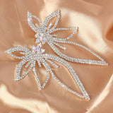 Zircon Wing Earrings Light Geometry Diamond Banquet Wedding Earrings